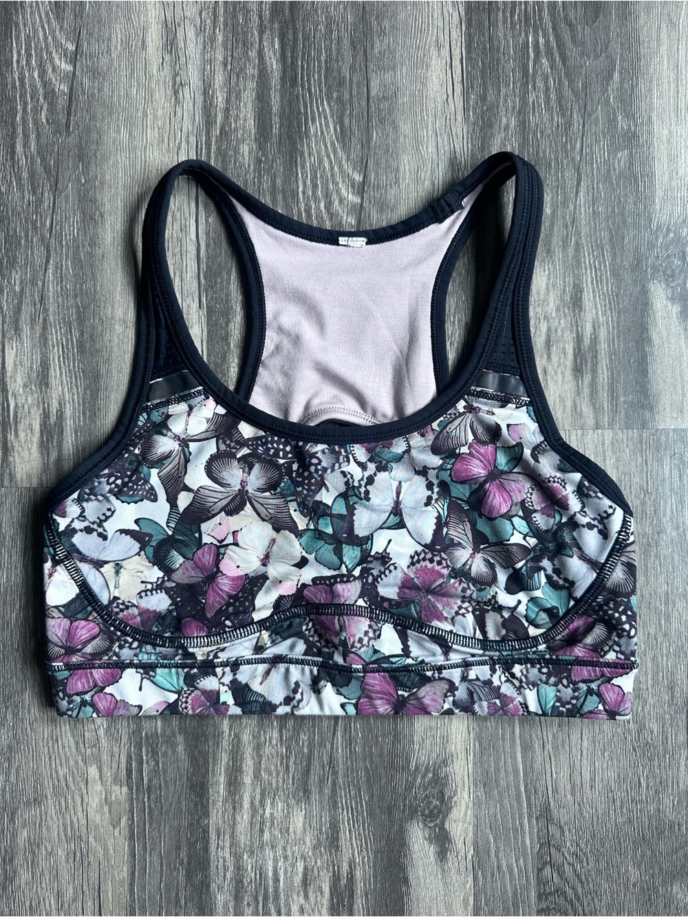 Lululemon Sweaty or Not Sports Bra – Butterfly Print Women’s Size 6